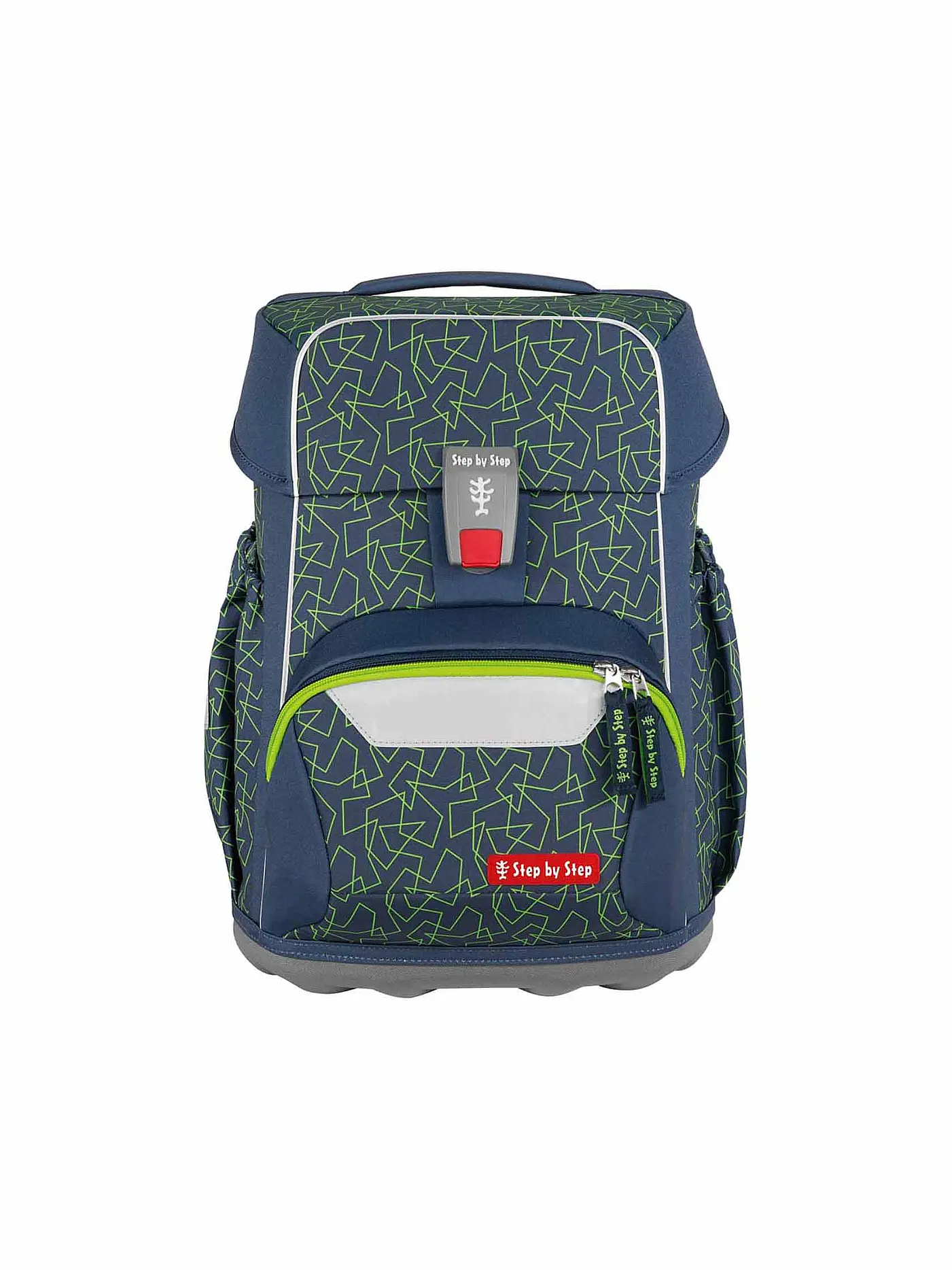 STEP BY STEP | Schultaschen Set 4tlg BASIS Green Geometric | 